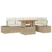 Set de canapele pentru grădină 6 pcs Bej Rattan poli - WALTI WALTI