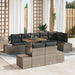 Set de canapele pentru grădină 9 pcs Gri Rattan poli - WALTI WALTI
