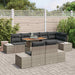 Set de canapele pentru grădină 9 pcs Gri Rattan poli - WALTI WALTI