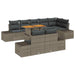 Set de canapele pentru grădină 9 pcs Gri Rattan poli - WALTI WALTI