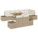 Set de canapele pentru grădină 9 pcs Bej Rattan poli - WALTI WALTI