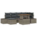Set de canapele pentru grădină 7 pcs Gri Rattan poli - WALTI WALTI