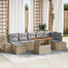 Set de canapele pentru grădină 8 pcs Bej Rattan poli - WALTI WALTI