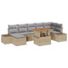 Set de canapele pentru grădină 8 pcs Bej Rattan poli - WALTI WALTI