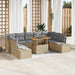 Set de canapele pentru grădină 10 pcs Bej Rattan poli - WALTI WALTI