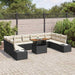 Set de canapele pentru grădină 11 pcs Negru Rattan poli - WALTI WALTI