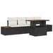 Set de canapele pentru grădină 5 pcs Negru Rattan poli - WALTI WALTI