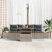 Set de canapele pentru grădină 5 pcs Gri Rattan poli - WALTI WALTI