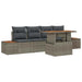Set de canapele pentru grădină 5 pcs Gri Rattan poli - WALTI WALTI