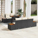 Set de canapele pentru grădină 6 pcs Negru Rattan poli - WALTI WALTI