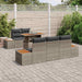 Set de canapele pentru grădină 6 pcs Gri Rattan poli - WALTI WALTI