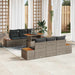 Set de canapele pentru grădină 7 pcs Gri Rattan poli - WALTI WALTI