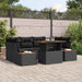 Set de canapele pentru grădină 7 pcs Negru Rattan poli - WALTI WALTI