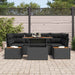 Set de canapele pentru grădină 7 pcs Negru Rattan poli - WALTI WALTI