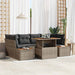 Set de canapele pentru grădină 7 pcs Gri Rattan poli - WALTI WALTI