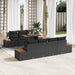 Set de canapele pentru grădină 8 pcs Negru Rattan poli - WALTI WALTI