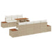 Set de canapele pentru grădină 8 pcs Bej Rattan poli - WALTI WALTI