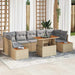Set de canapele pentru grădină 8 pcs Bej Rattan poli - WALTI WALTI