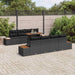 Set de canapele pentru grădină 9 pcs Negru Rattan poli - WALTI WALTI