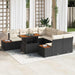 Set de canapele pentru grădină 9 pcs Negru Rattan poli - WALTI WALTI