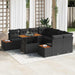 Set de canapele pentru grădină 9 pcs Negru Rattan poli - WALTI WALTI