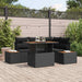 Set de canapele pentru grădină 5 pcs Negru Rattan poli - WALTI WALTI