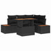 Set de canapele pentru grădină 5 pcs Negru Rattan poli - WALTI WALTI