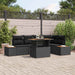 Set de canapele pentru grădină 6 pcs Negru Rattan poli - WALTI WALTI