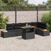Set de canapele pentru grădină 7 pcs Negru Rattan poli - WALTI WALTI