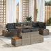 Set de canapele pentru grădină 9 pcs Gri Rattan poli - WALTI WALTI