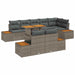Set de canapele pentru grădină 9 pcs Gri Rattan poli - WALTI WALTI