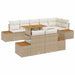 Set de canapele pentru grădină 9 pcs Bej Rattan poli - WALTI WALTI