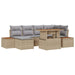 Set de canapele pentru grădină 7 pcs Bej Rattan poli - WALTI WALTI