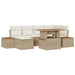 Set de canapele pentru grădină 7 pcs Bej Rattan poli - WALTI WALTI