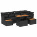 Set de canapele pentru grădină 10 pcs Negru Rattan poli - WALTI WALTI