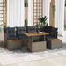 Set de canapele pentru grădină 10 pcs Gri Rattan poli - WALTI WALTI