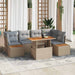 Set de canapele pentru grădină 10 pcs Bej Rattan poli - WALTI WALTI