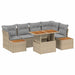 Set de canapele pentru grădină 10 pcs Bej Rattan poli - WALTI WALTI