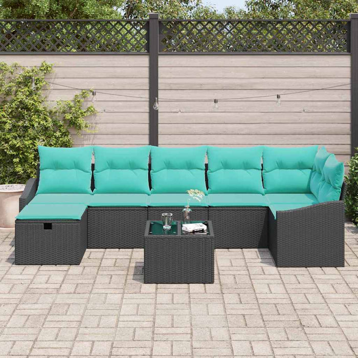 Set de canapea cu pernă cu depozitare 8 pcs poliratan - WALTI WALTI