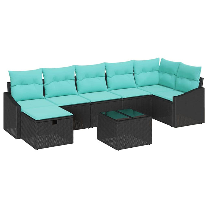 Set de canapea cu pernă cu depozitare 8 pcs poliratan - WALTI WALTI