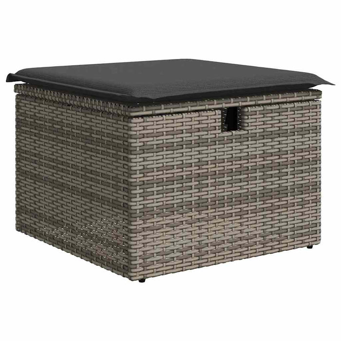 Set de canapele pentru grădină cu pernă 6 pcs Gri poliratan - WALTI WALTI