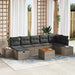 Set de canapele pentru grădină cu pernă 8 pcs Gri Rattan poli - WALTI WALTI