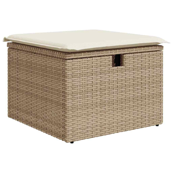 Set de canapele pentru grădină cu pernă 7 pcs Bej poliratan - WALTI WALTI