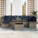 Set de canapele pentru grădină cu pernă 8 pcs Gri Rattan poli - WALTI WALTI