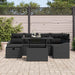 Set de canapele pentru grădină cu pernă 7 pcs Negru Rattan poli - WALTI WALTI