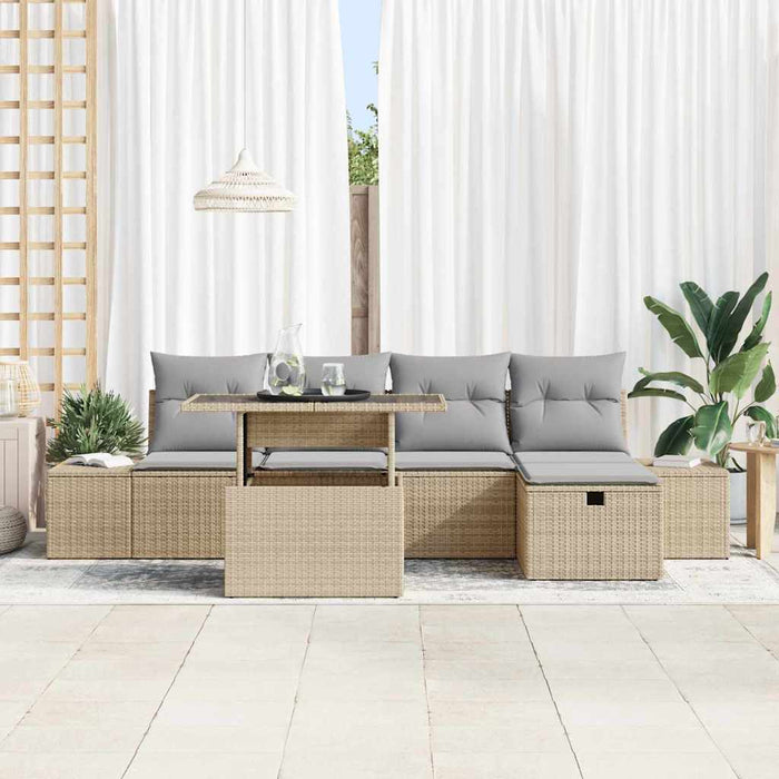 Set de canapele pentru grădină 6 buc. Rattan poli - WALTI WALTI