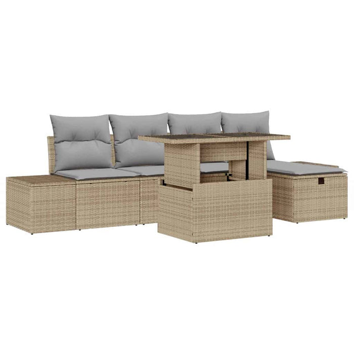 Set de canapele pentru grădină 6 buc. Rattan poli - WALTI WALTI