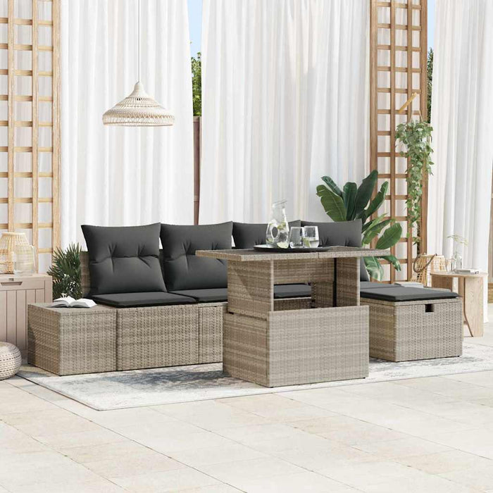 Set de canapele pentru grădină 6 buc. Rattan poli - WALTI WALTI