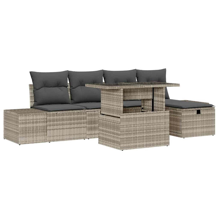 Set de canapele pentru grădină 6 buc. Rattan poli - WALTI WALTI