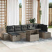 Set de canapele pentru grădină cu pernă 8 pcs Gri Rattan poli - WALTI WALTI